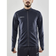 Craft Kurtka Treningowa Evolve Full Zip - wytrzymała kurtka Mid-Layer z materiału elastycznego - ciemnoszara męska